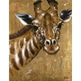 thumbnail image 2 of Pinto, Patricia 26x32 Gold Ornate Wood Framed with Double Matting Museum Art Print Titled - Gold Giraffe, 2 of 4