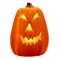 thumbnail image 5 of Happydeer Halloween Pumpkin Lamp Light Up Pumpkin Figurine Glowing Decorative Pumpkin with LED Light for Haunted House Halloween Home Garden Decor (Type F), 5 of 6