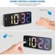 thumbnail image 5 of Digital Alarm Clock, Led Clock For Bedroom, Electronic Desktop Clock With Temperature Display For Home, Office, 5 of 5
