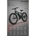 thumbnail image 6 of AOSTIRMOTOR 26" 500W Electric Bike for Adults,With Front Light, Fat Tire P7 36V 12.5AH Removable Lithium Battery,301 LB Weight Capacity,Black, 6 of 9