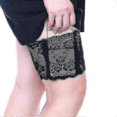 thumbnail image 1 of Calentadores de piernas de encaje para mujer, elásticos, antideslizantes y antifricción, con bolsillo para teléfono móvil., 1 of 4
