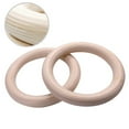 thumbnail image 2 of Fule 2Pcs Wood Gymnastics Rings GYM Ring for Kids Adult Home Fitness Pull Up, 2 of 6