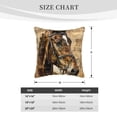thumbnail image 4 of Haiem Musical Horse Vintage Collage Print Velvet Soft Solid Decorative Square Throw Pillow Covers Set with Elegant Piping Christmas Cushion Case for Sofa Bedroom Car-16"x16", 4 of 8