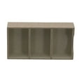 thumbnail image 4 of Household Essentials Organizer Tray, Accessory Organizer, Sturdy Drawer Organizer with Fabric Covering and Three Compartments, Tan, 4 of 16