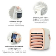 Portable Air Conditioner Rechargeable Air Cooler Fan Air Conditioner Fan with Function Cooling Humidifier Filtration 3 Speeds Colorful Night Light - image 6 de 7