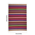 thumbnail image 3 of Nappe Couverture Colorée avec Franges Adaptée à la Décoration de Fête Table Sofa Pique-Nique Serviette de Plage, 3 of 6