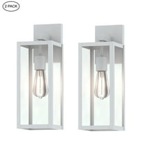 Open Box Outdoor Wall Lights Matte White Outdoor Lighting Wall Mount Exterior Light Fixtures for House, Porch, Hallway, Garage, Doorway 2-Pack