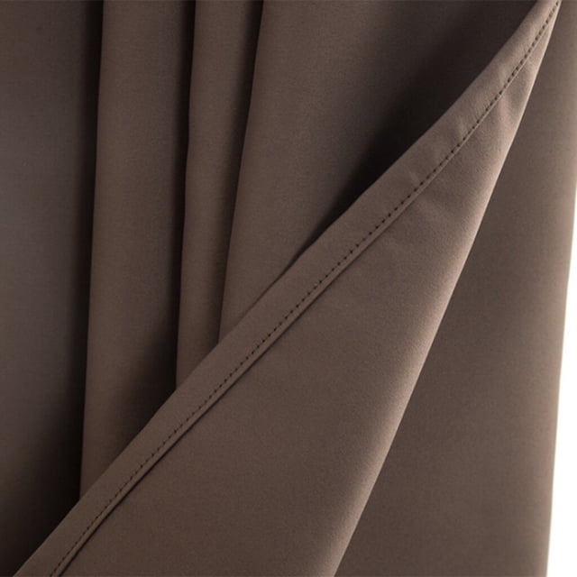 Langgg Solid Colored Short Valance Window Drape Curtains Kitchen Window Treatment Window Drape Balcony Coffee S