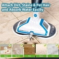 thumbnail image 4 of Replacement for Bissell Left Rotating Disc fits for Spinwave Hard Floor Spin Mop with 2 Soft, 2 Scrubby Pads Compare to Parts 1611579, 4 of 6