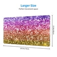 thumbnail image 3 of Kdxio Glitter Rainbow Print Large Gaming Mouse Pad,Non-Slip Base,Water Resist Keyboard Pad for Gamer,Office & Home,29.5 x 15.8 in, 3 of 9