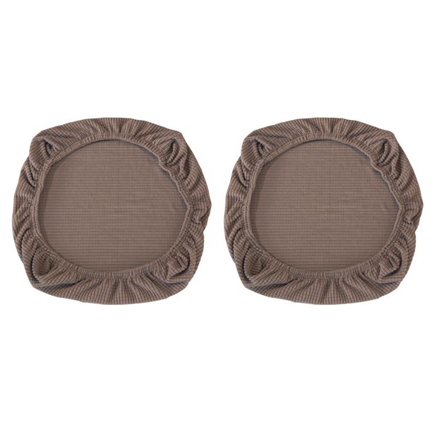 Pack 2 Spandex Taburete De Poliéster Silla Funda De Asiento Funda Antideslizante