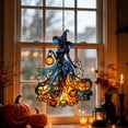 thumbnail image 5 of chaungfeng Scary Witch Acrylic Suncatcher, Stained Glass Window Car Hanging Christmas Ornament for Indoor Outdoor Decor, Garden Sun Catcher Panel for Halloween Lover for Women Mom Grandma, 5 of 9