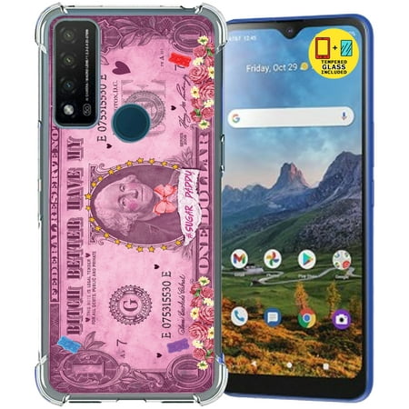 TalkingCase Slim Phone Case Compatible for Cricket Dream 5G, AT&T Radiant Max 5G/Fusion 5G, Glass Screen Protector Incl, SugarDaddy Print, Lightweight, Flexible, Soft, USA