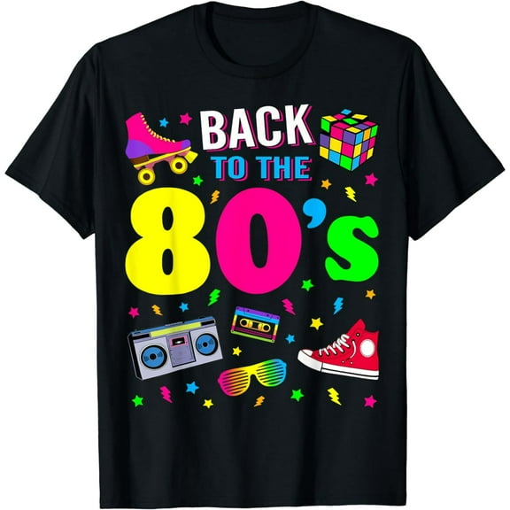 Back To 80's 1980s Vintage Retro Eighties Costume Party Gift T-Shirt