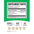 thumbnail image 2 of BulkSupplements Spirulina Capsules -Vegan, 3000mg per Serving (180 Capsules - 30 Servings), 2 of 6