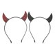 thumbnail image 1 of 2Pcs Devil Horns Headbands Halloween Party Costume Devil\'s Horn Hairbands Accessories, 1 of 2