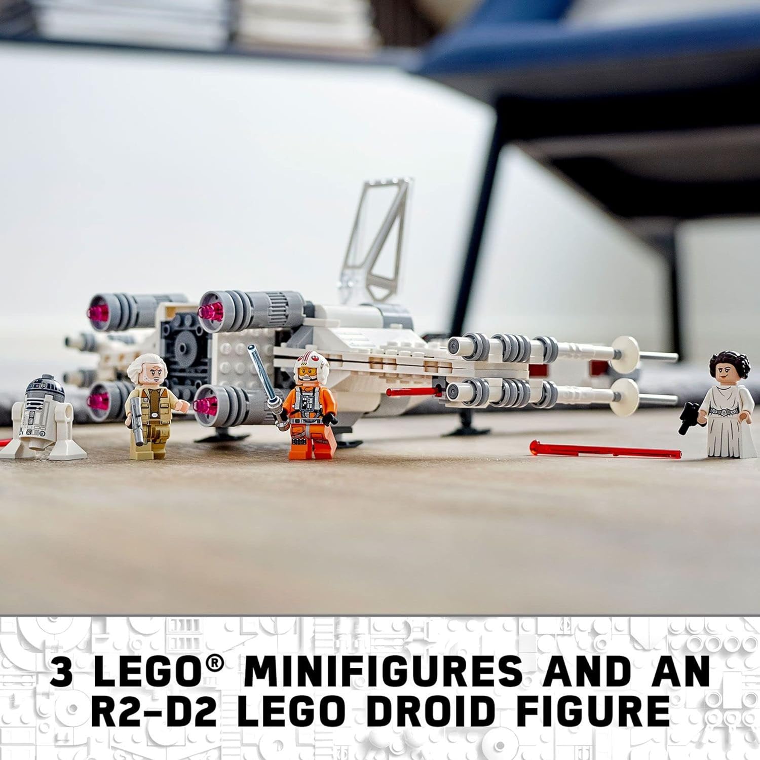 LEGO Star Wars Luke Skywalker's X-Wing Fighter 75301 Building Toy, Gifts for Kids, Boys & Girls with Princess Leia Minifigure and R2-D2 Droid Figure - image 7 of 7