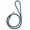 Black, variant on Dogline L2049-1-5 Dogline Round Braided Leather Leash, Black & Green - 0.38 W x 48 L in.