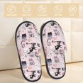 thumbnail image 2 of Fotbe Cat Pantuflas Peludas para Mujer con Estampado, Zapatillas de Peluche, Zapatos de Invierno para Casa, Uso Interior y Exterior-Medium, 2 of 8