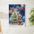 thumbnail image 2 of Merry Christmas and Happy New Year Santa Australian Cattle Dog Holiday Xmas Winter 2025 Vertical Matte Canvas Poster Heeler Lover Gifts Wall Art Home Decor - 00024, 2 of 5