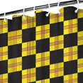 thumbnail image 3 of Yellow and Black Checkerboard Checkered Pattern Shower Curtain 36"x72" ,Bathroom Decorative Shower Curtains Set with 12 Hooks,Modern Waterproof Washable Shower Curtain, 3 of 6