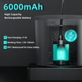 thumbnail image 3 of Portable Camping Shower, 6000mAh Rechargeable Shower Pump, Filtered Shower Head & 5 Gallons Foldable Bucket, Outdoor Shower for Hiking Beach, Travel, Pet Bath, Car Washing, Surf & Boat Cleaning., 3 of 17