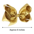 thumbnail image 2 of uds. De lazos para el pelo con purpurina brillante hechos a mano grandes de 6 ", pinzas de cocodrilo, accesorios para el cabello para niñas pequeñas y adolescentes, juego de 2 Ormromra  WMZL-1050-2, 2 of 5
