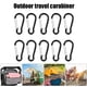 thumbnail image 2 of Mosquetón De Mochila 10pcs Mochila Mosquetón Senderismo Camping Primavera Colgar Gancho Hebilla Negro Ehuebsd  Para Estrenar, 2 of 5
