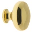 thumbnail image 1 of Bouton de Porte Rond en Laiton Massif&44; Laiton Poli - 1.25 in., 1 of 1