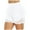 White, variant on Women Plus Size Basic Lace Elastic Bike Shorts Compression Workout Leggings Yoga Pants, White L
