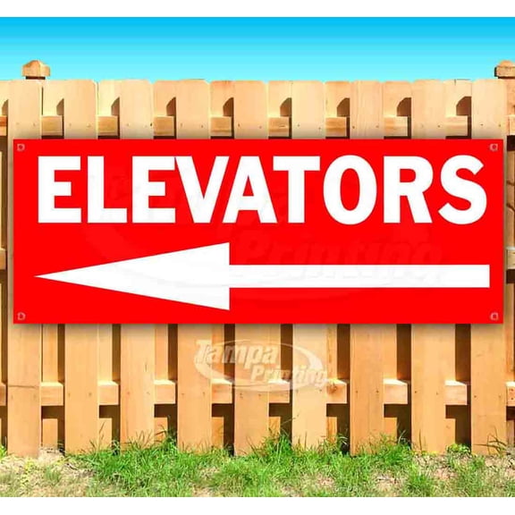 Elevators 13 oz Vinyl Banner With Metal Grommets