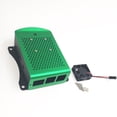thumbnail image 3 of Esquirla Aluminum Alloy Computer Case Shell Heat Dissipation Shell Heatsink for Raspberry Pi4 Green with fan, 3 of 4