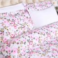 thumbnail image 4 of Superior Cotton Duvet Cover Set With Pillow Shams Vintage Floral, White, King/Cal King, 4 of 6