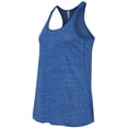 thumbnail image 3 of Bella Ladies Flowy Racerback Tank, XL, True Royal Marble, 3 of 5