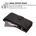 thumbnail image 3 of Zipper Wallet Leather Phone Case For iPhone 13 Pro, 3 of 5