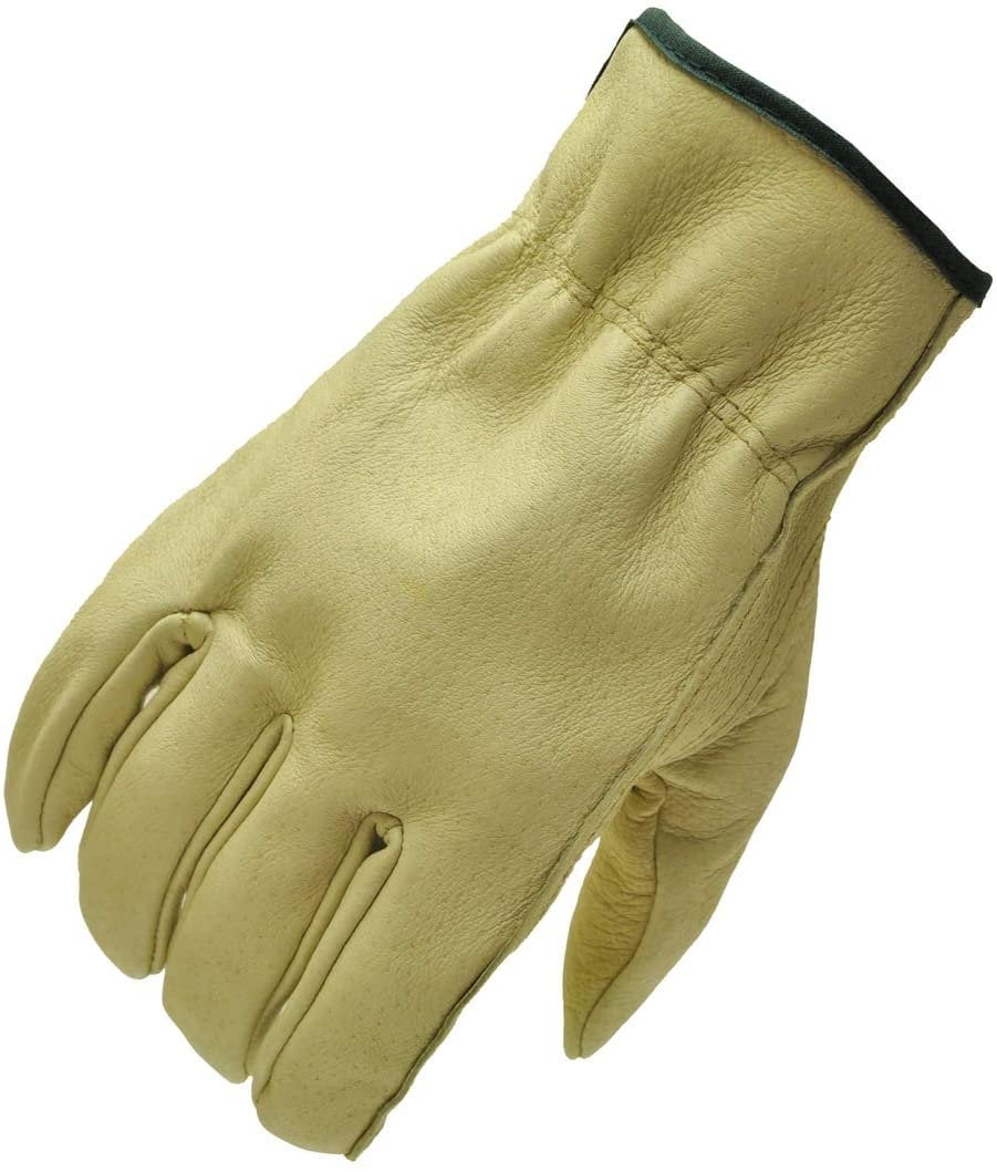 G & F 2002 Grain Pigskin Leather Work Gloves 3-Pair Pack 