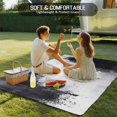 thumbnail image 5 of Fsddascl Black Gray White Outdoor Rug for Patio/Deck/Porch, Non-Slip Large Area Rug 5 x 8 Ft, Minimalism Abstract Ombre Aesthetic Indoor Outdoor Rugs Washable Area Rugs, Camping Rug Carpet, 5 of 5
