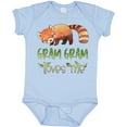 thumbnail image 3 of Inktastic Gram Gram Loves Me Cute Red Panda Boys or Girls Baby Bodysuit, 3 of 5