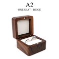 thumbnail image 1 of Wood Jewelry Box Wedding Ring Box Earring Rings Organizer Box Gift Package Case, 1 of 4