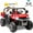 Red, variant on Xuanlur 24V Ride On Toys for Big Kids W/20" Seat, 4WD 6X6 2 Seater Ride On Dump Truck with Remote Control, 3 Speeds, High Efficiency Battery, 4X100 Motors, Music, Ride On Car for Boys Girls, Black