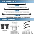 thumbnail image 5 of Urbanest Adjustable Single Curtain Rod Set Buckingham Finials – 5/8-Inch Diameter, With Black Rod, 48–84 Inches, 5 of 6