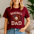 thumbnail image 4 of Baseball Dad Fathers Day American USA Flag, Baseball Shirt,Game Day Shirt,Game Day Baseball, American Baseball, 4 of 5