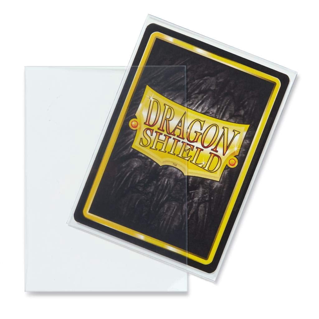 2 Packs Dragon Shield Classic Clear Standard Size 100 ct Card Sleeves Individual Pack