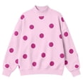 thumbnail image 6 of WhouRiu Girls Casual Neck Sweatshirts Fall Cozy Polka Dot Print Pullover Sweatshirt 2-15 Years, 6 of 6