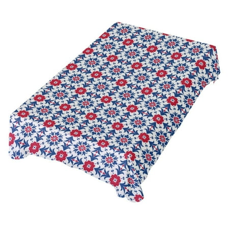 

JSTEL Abstract Flowers Floral Table Cloth Rectangle 54 x 72 Inch Tablecloth Anti Wrinkle Table Cover for Dining Kitchen Parties