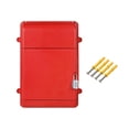 thumbnail image 3 of Rongfmy Wall Hanging Mailbox Post Box with Code Box 13.5x10x4inch for Customer Red, 3 of 9