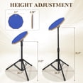 thumbnail image 3 of Juego de tambores para práctica de batería GrowDaily Snare Drum de 12 pulgadas con soporte azul, 3 of 7