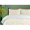 thumbnail image 4 of Ambesonne Floral Duvet Cover Sets, Minimalist Arrangement, 2-Queen, Ivory Mustard Blue Grey, 4 of 7