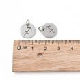 thumbnail image 4 of Non-304 Stainless Steel Charms Flat Round with Constellation/Zodiac Sign Sagittarius 12x1mm Hole: 3mm, 4 of 5