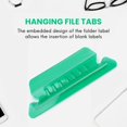 thumbnail image 4 of LOVEVER 120 Sets Multicolor Hanging File Folder Tabs with Blank Inserts 2 Inches Plastic Hanging File Tabs for Hanging Folders, 4 of 5